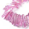 Natural Quartz Crystal Points Beads Strands G-K181-B12-3