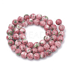 Dyed Natural Ocean White Jade Round Bead Strands G-R295-6mm-12-2
