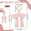 PU Leather Keychains KEYC-WH0029-129B-2