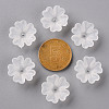 Transparent Frosted Acrylic Bead Caps MACR-S371-04A-701-3