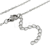 Brass Clear Cubic Zirconia Pendant Cable Chain Necklaces NJEW-D088-04A-3