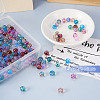 240Pcs 8 Colors Transparent Baking Painted Glass Beads GLAA-TA0001-18-12
