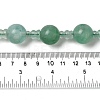 Natural Green Fluorite 3-Hole Guru Bead Strands G-K149-54-4