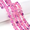 Dyed Natural White Jade Beads Strands G-T138-8mm-210-29-1
