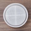 Flat Round Mother's Day Word MOM DIY Tray Silicone Molds DIY-G112-02A-3