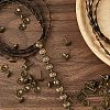 5Bags Flower Iron Decoration Strip FIND-GF0008-41A-AB-7
