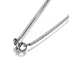 Adjustable 304 Stainless Steel Slider Necklaces NJEW-L156-004P-2