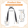 WADORN 2Pcs 2 Style PU Imitation Leather/ABS Plastic Imitation Pearl Bag Handles FIND-WR0009-61-1