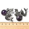 Dual-use Items Alloy Mermaid Brooch JEWB-C026-02C-AS-3