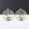 Epoxy Resin Pendants X-RESI-S365-76A-1
