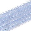 Grade A Natural Blue Chalcedony Beads Strands G-F222-29-10mm-1-1