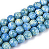 Baking Paint Glass Beads Strands DGLA-N016-10mm-09-1