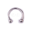 303 Stainless Steel Circular/Horseshoe Barbell Nose Rings WG86D19-02-1