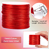 5 rolls 5 colors Nylon Satin Rattail Cords NWIR-PH0002-09B-02-2