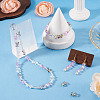 Electroplate Transparent Glass Beads Strands GLAA-TAC0028-009E-6
