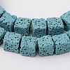 Synthetic Lava Rock Bead Strands G-N0104-8mm-14-1