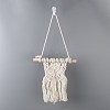 Cotton Cord Macrame Woven Wall Hanging HJEW-C010-20-2