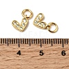Brass Micro Pave Cubic Zirconia Charms ZIRC-F111-08G-03-3