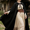 1 Bag PU Leather Medieval Waist Belt Bag with Belt AJEW-CL0003-57-6