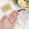 SUPERFINDINGS 40Pcs Rack Plating Alloy Pendants FIND-FH0004-52-3