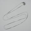 304 Stainless Steel Square Snake Chains Necklaces NJEW-P170-01P-05-1