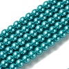 Eco-Friendly Dyed Glass Pearl Round Bead Strands LS-HY-A008-6mm-RB073-1