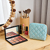 Rhombus Textured Velvet Jewelry Storage Zipper Pouches for Earrings Rings Bracelets Necklaces ABAG-WH0085-012A-5