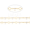 3.28 Feet Brass Handmade Beaded Chain X-CHC-I031-02G-2