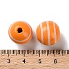 Printed Wood European Beads WOOD-Z002-07C-3