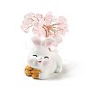 Natural Rose Quartz Tree Display Decorations DJEW-E007-01RC-04-2