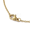 Natural Shell Pendant Necklace with 304 Stainless Cable Chains NJEW-JN04471-5