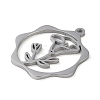 Non-Tarnish 304 Stainless Steel Pendants STAS-P338-01F-P-2