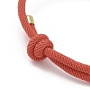 Adjustable Nylon Round Milan Cord Slider Bracelet Making FB-H001-01G-05-2