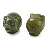 Natural Southern Jade Carved Figurines DJEW-L023-C07-1