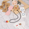 CRAFTDADY 220Pcs 11 Styles Paper Necklace Display Cards CDIS-CD0001-03-12