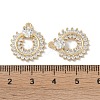 Brass Micro Pave Clear Cubic Zirconia Pendants KK-S367-09A-3