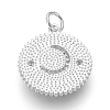 Brass Micro Pave Cubic Zirconia Pendants KK-O113-04P-D-2