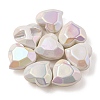 UV Plating Rainbow Iridescent Acrylic Beads OACR-P010-03I-1