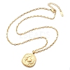 304 Stainless Steel Constellation Pendant Necklaces NJEW-K392-01G-04-5