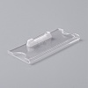 Transparent Acrylic Rectangle ID Card Sleeves Brooch Finding FIND-WH0108-54-1