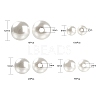 255Pcs 4 Sizes ABS Plastic Imitation Pearl Round Beads MACR-FS0001-04-3