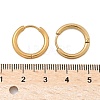 Ion Plating(IP) 304 Stainless Steel Huggie Hoop Earrings EJEW-F111B-17mm-G-3