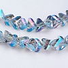 Electroplate Glass Beads Strands EGLA-J145-6mm-FR03-3
