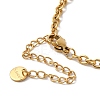 Stainless Steel Heart Link Chain Necklaces for Women NJEW-G145-01G-3