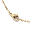 Glass & Glass Pearl Beads Pendants Necklaces for Women NJEW-MZ00106-01-5