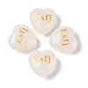 Natural Quartz Crystal Heart Engraving MBTI Figurines Statues for Home Office Desk Decorations X1-G-K353-05P-1