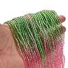 Transparent Painted Glass Beads Strands DGLA-A034-T1mm-A18-2