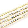 Brass Rhinestone Strass Chains CHC-T001-SS4.5-02G-1