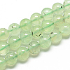 Natural Prehnite Beads Strands G-S263-6mm-04-1
