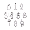 10Pcs 201 Stainless Steel Pendants STAS-R108-1-2